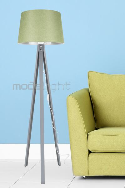 Modelight Deko Lambader Gri Ayak / Yeşil Şapka