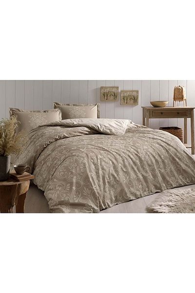 Özdilek Σετ Παπλωματοθήκη Μονή Antico Beige