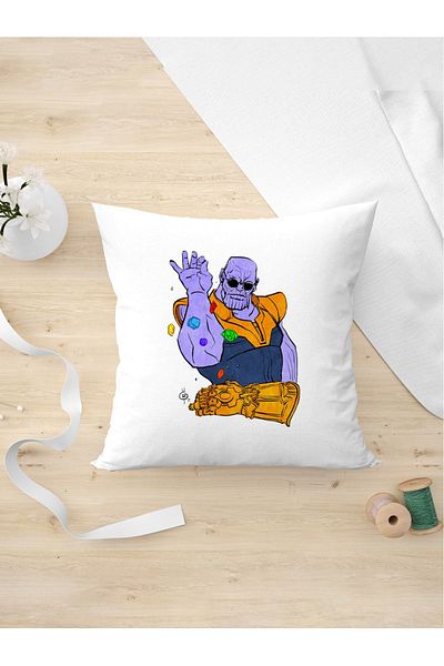 Panorama Ajans Avengers Thanos Nusret Χειρονομία Ειδικής Σχεδίασης Μαξιλαροθήκη