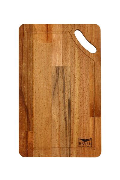 Raven Home Studio Solid Wood Cutting - Presentation Board Cutting Board Natural