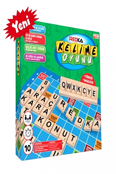 Redka/KumToys Redka Kelime Üretme Scrabble Akıl Zeka Mantık Ve Strateji Oyunu...