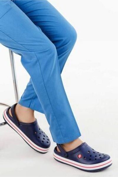 Akınal Bella Navy Blue White Unisex Sabo Slippers