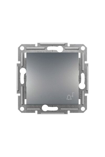 Schneider Electric أسفور بلس Eph 0800162   - زر من الفولاذ مع علامة الجرس