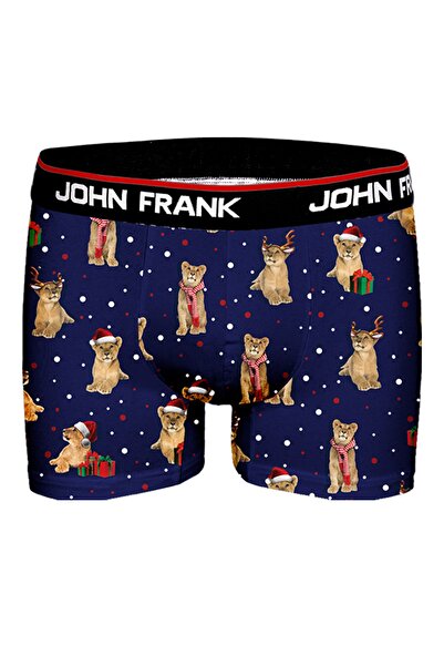 John Frank Erkek Party Lion Desenli Boxer