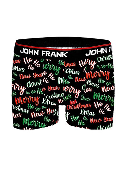 John Frank Erkek Ho Ho Ho Desenli Boxer