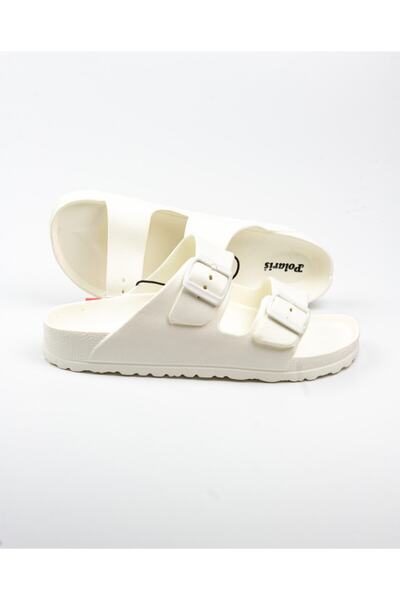 Polaris 400367   Λευκές Γυναικείες Παντόφλες Eva White-36