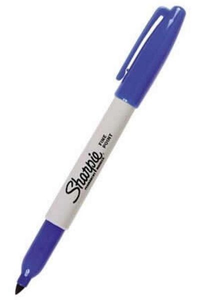 Sharpie Sharpıe Blue Fine Permanent Marker Pen