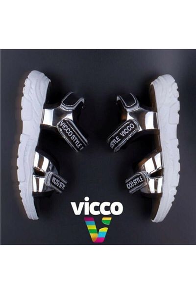Vicco Club 321.b20y.371 Sandale fete argintiu 22-25