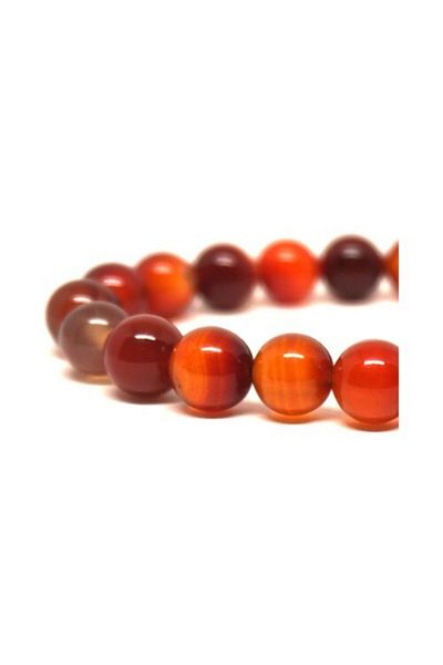 RD EKOAVM Bi'Bracelet Fire Agate Stone Bracelet
