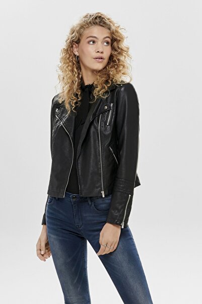 ONLY 15153079 Onlgemma haină din piele sintetică pentru femei Otw Noos pentru motociclist