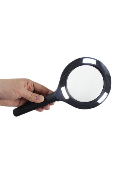 SARFEX Black Lighted Hand Magnifier