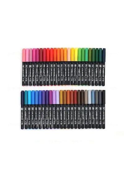 Zig Fudebiyori Brush Pen Brush Tip Pen Set 48 Colors
