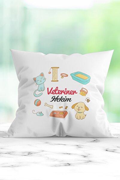 WixelArt Veteriner Hekim Baskılı Yastık