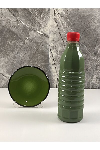 ÇiniSeramikBoyaları Krom Yeşil Hazır Çini Seramik Boyası 500 Cc