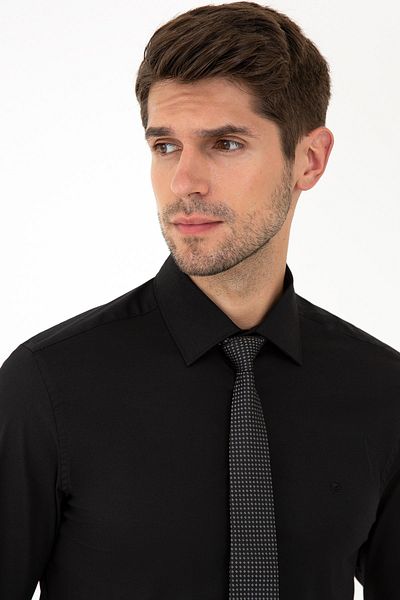 Pierre Cardin Черна мъжка риза G021GL004.000.1294511