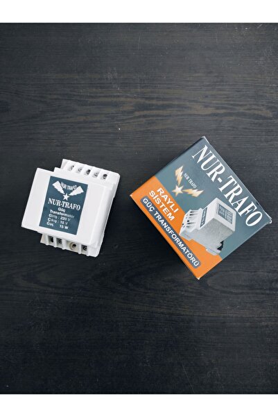 Nur Güç Trafosu 15watt ( Giriş 220ac Çıkış 15v Ac) Raylı Sistem