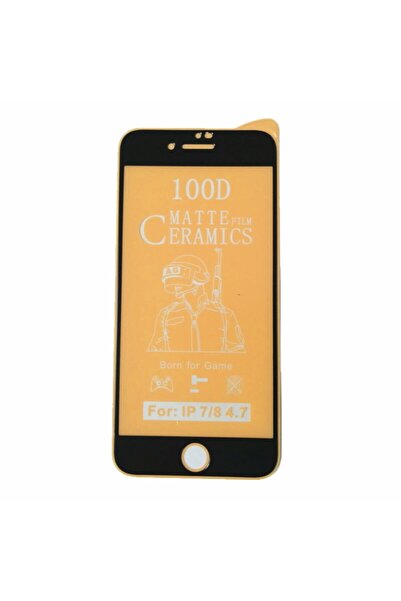 JACQUELYN Iphone 7/8 Siyah Mat Seramik Tam Kaplayan Ekran Koruyucu