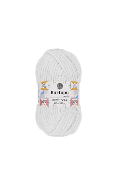 Kartopu Yumurcak El Örgü Ipi 100 gr Beyaz K010