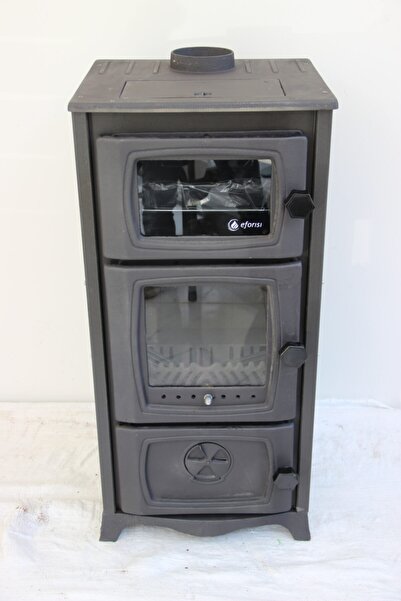 EFOR SOBA Isı Pro 2 Fırınlı Şömine 3 Tarafı Camlı