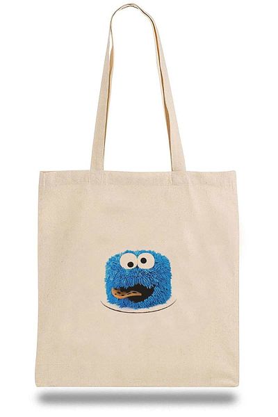 QIVI Tote Bag Cookie Monster Cake Smash