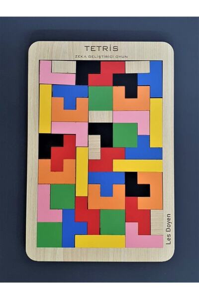 HAMAHA Hambag Eğitici Ahşap Tetris Oyunu Bul Tak