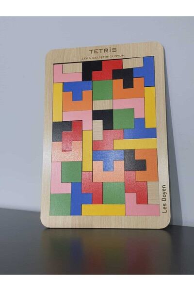 HAMAHA Hambag Eğitici Ahşap Tetris Oyunu Bul Tak