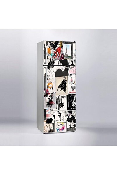 StickerArt Buzdolabı Sticker Kaplama Dolap Kaplama Etiketi Popart