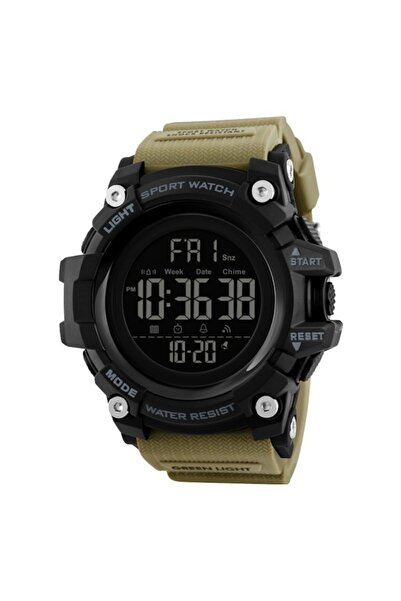 Skmei Skmeı 1384 Dijital Erkek Kol Saati Askeri Kahve Kronometreli