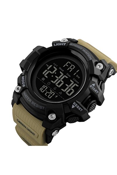 Skmei Skmeı 1384 Dijital Erkek Kol Saati Askeri Kahve Kronometreli