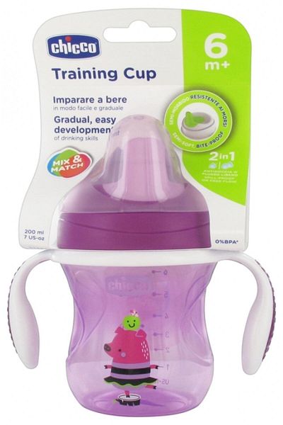 Chicco Purple 6Month Soft Tipped Transition Cup