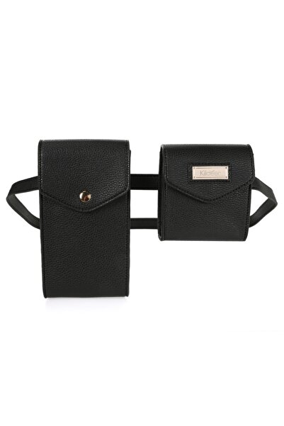 Killdeer Siyah Askılı Telefon Ve Bel Çantası