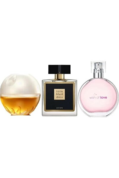 AVON Incandessence 50 Ml+ Wish Of Love 50 Ml Edt +little Black Edp 50 Ml Set