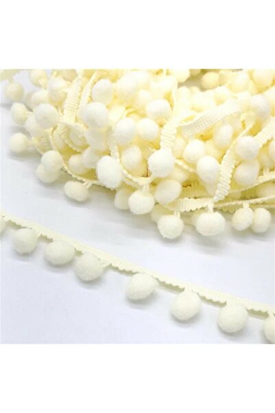 asöy Κορδέλα 5 μέτρων Cream Pompom - 1 Συσκευασία