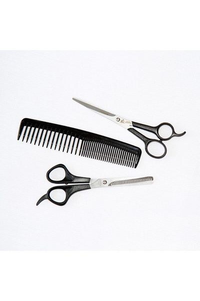 Alfa Set07 3-Piece Barber Set Scissors + Spacer Scissors + Comb