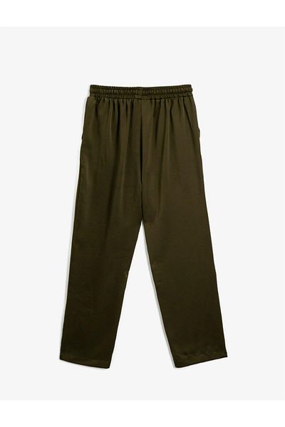 Koton Women's Waist Tied Trousers
