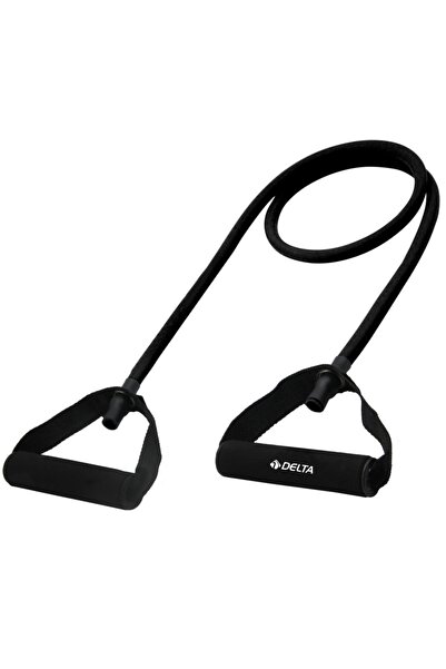 Delta Cauciuc de rezistență Pilates de 120 cm, complet dur, 9*13 mm, cu mâner