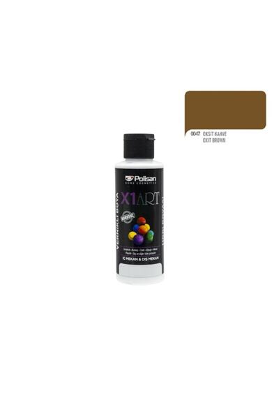 Polisan X1art Vernikli Hobi Boyası 120ml - 0047 Oksit Kahve