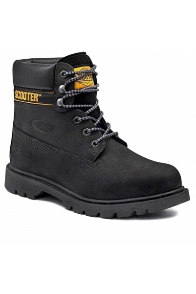 Scooter M5130ns Ghete pentru bărbați din piele nubuc impermeabilă, negre