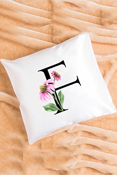 Hedizu Подушка з квітковим візерунком і літерою F