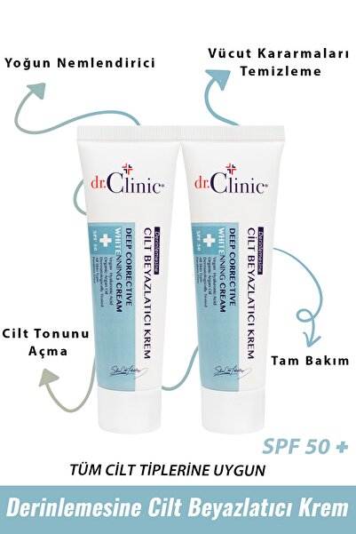 Dr. Clinic Cilt Beyazlatıcı 2 Li Cilt Bakım Seti 50+ 50 Ml