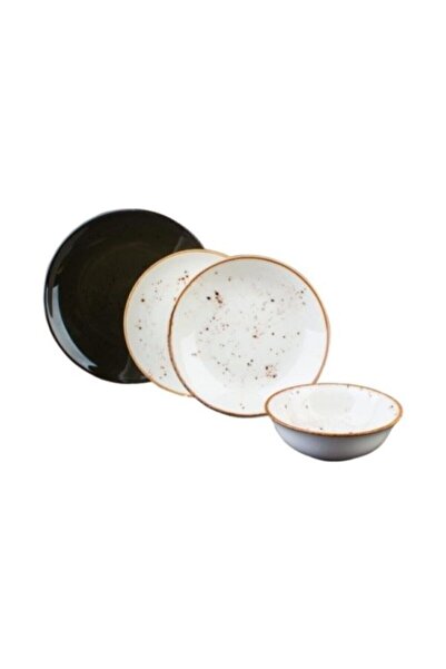 ACAR Haki Antik 6 Kişilik 24 Parça Yemek Takımı