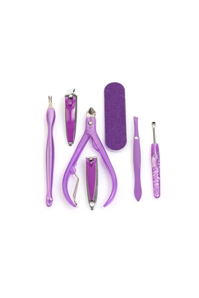 Amour Amour Manicure Set of 7 - Purple