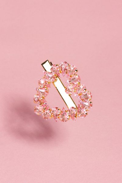 BAHELS Women's Special Design Crystal Stone Heart Pencil Buckle