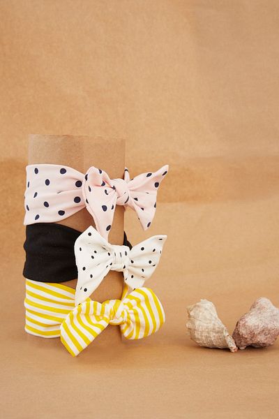 Babygiz Handmade Soft Bow Tied Natural 100% Cotton Combed Cotton 3-Piece Baby Kids Girls Bandana Set