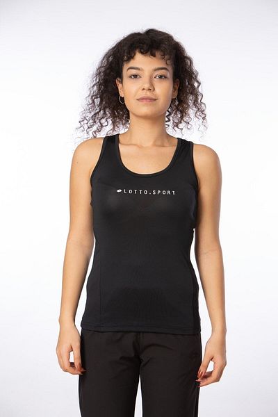 Lotto Tricou sportiv cu imprimeu negru pentru femei