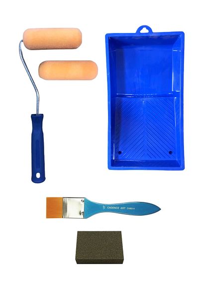 Buhobi Cadence 6 Piece Silk Brush and Roller Set - Non-marking Paint
