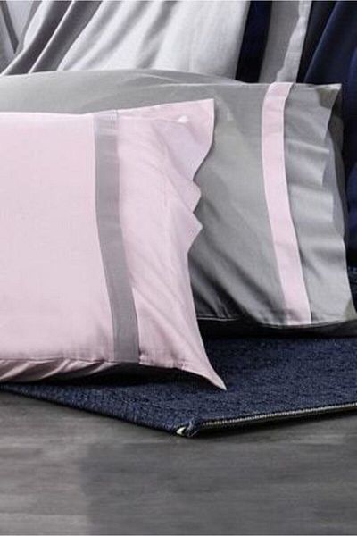 Royal Nazik Powder Gray Elite Double Cotton Satin Duvet Cover Set
