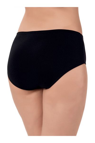 by HW Lux Drm 5 Pack Μαύρο ψηλόμεσο Lycra βαμβακερό γυναικείο εσώρουχο Bato