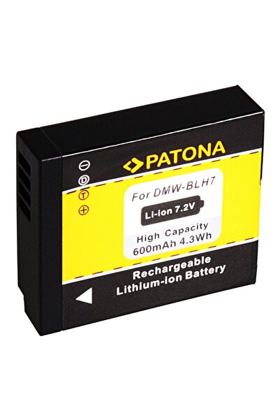 Patona DMW-BLH7E 600mAh Μπαταρία αντικατάστασης για Panasonic-1200