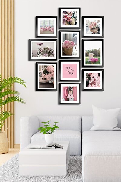 Cadran 10 Parçalı Çerçeve Görünümlü Mdf Tablo Seti Flm090